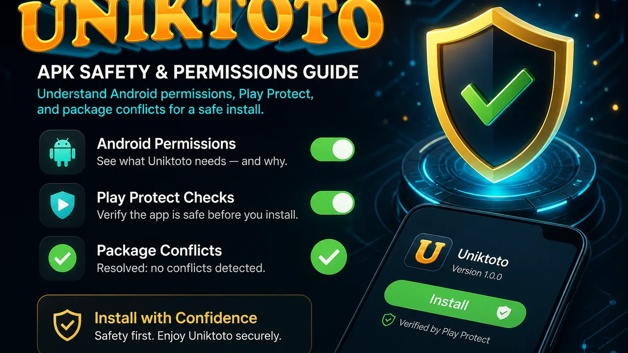 APK Uniktoto: Izin Android, Play Protect & Konflik Paket