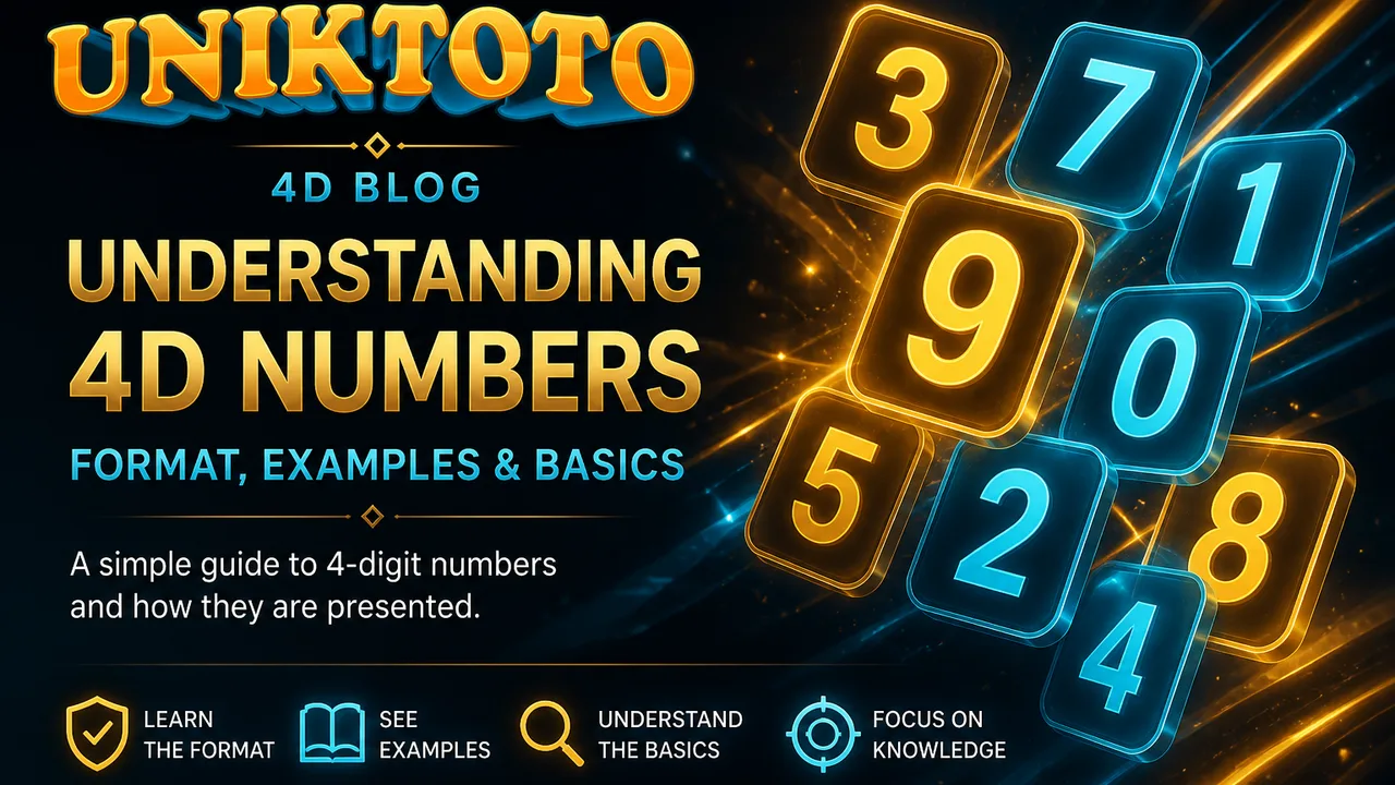 Uniktoto 4D & Togel 4D Uniktoto: Format Angka tanpa Janji Hasil