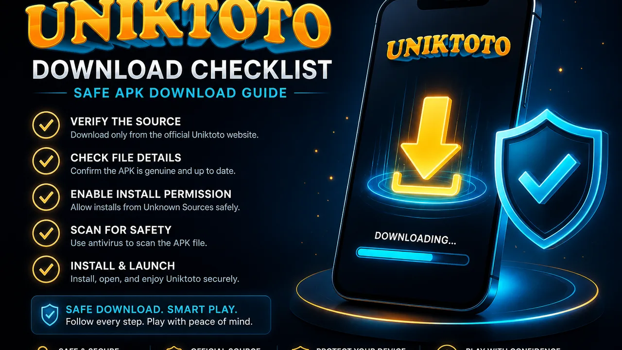 Uniktoto Download: Checklist Unduh sebelum Install APK
